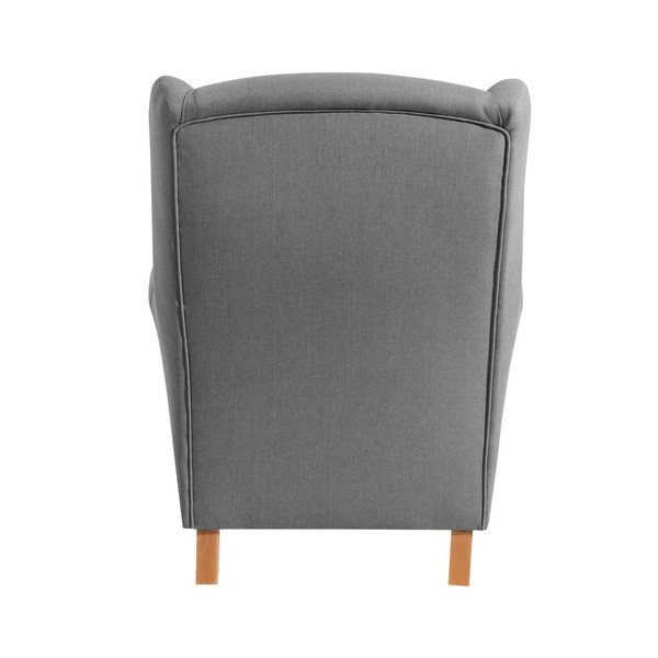 Šedé křeslo ušák Max Winzer Lorris Gray-image-4