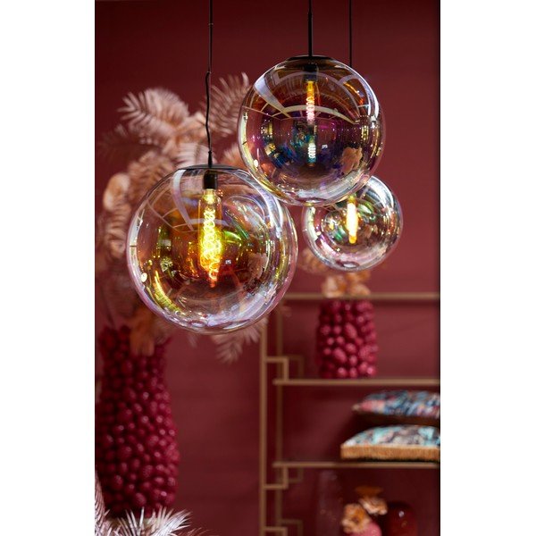 Závěsné svítidlo se skleněným stínidlem ø 30 cm Medina – Light & Living-image-1