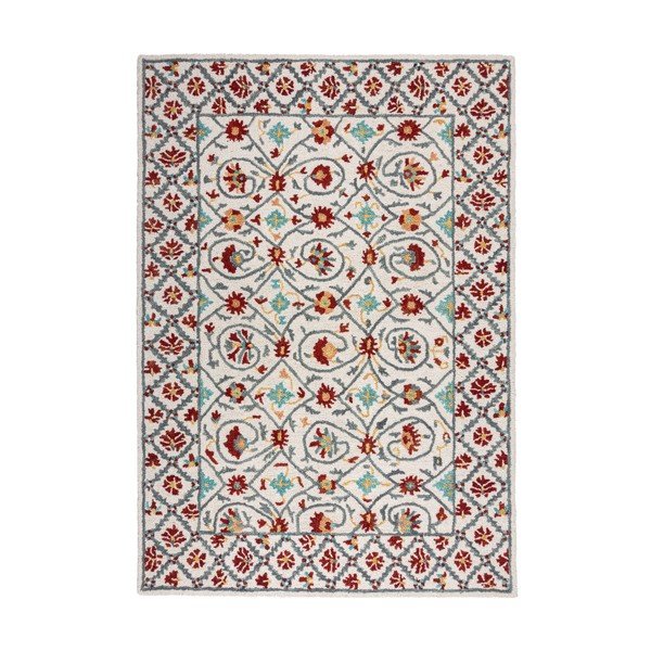 Červeno-modrý ručně tkaný vlněný koberec 160x230 cm Iris Traditional – Flair Rugs-image-4