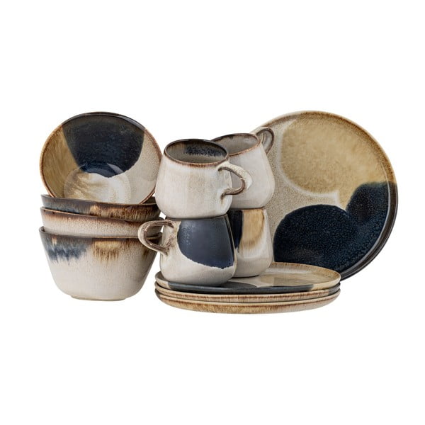 Kameninová jídelní sada 12 ks Jules – Bloomingville