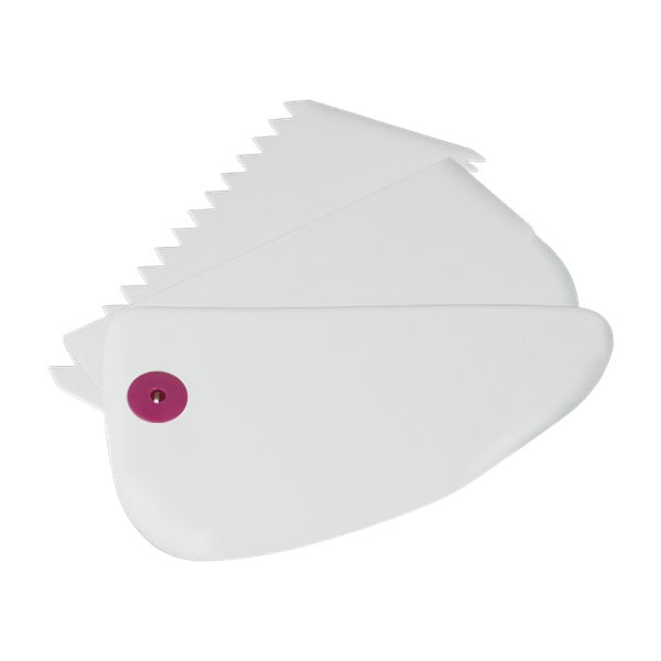 Sada 3 bílých plastových stěrek Metaltex-image-2