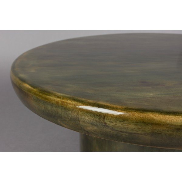 Zelený kulatý konferenční stolek z mangového dřeva ø 60 cm Mush – Dutchbone-image-2