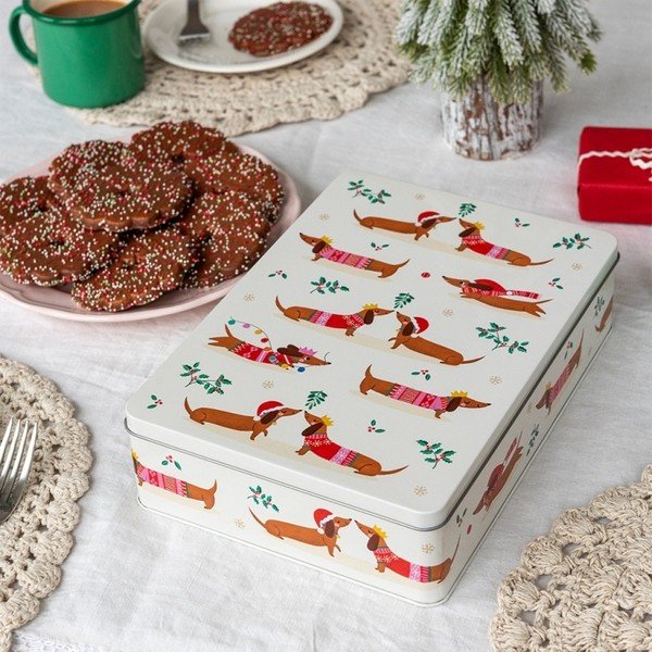 Potravinová krabička Festive Sausage Dog – Rex London-image-1