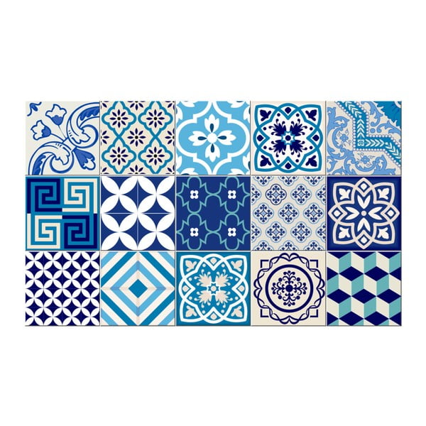 Sada 15 dekorativních samolepek na stěnu Ambiance Seaside, 15 x 15 cm-image-1