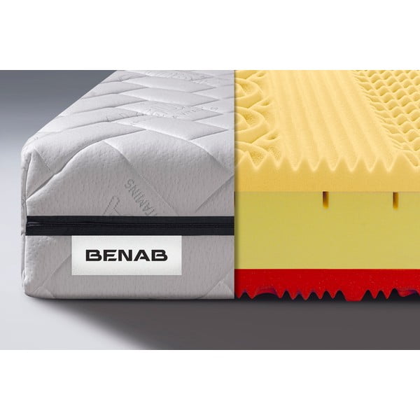 Tvrdá/středně tvrdá pěnová oboustranná matrace 180x200 cm BonDreamer BIO VISCO – BENAB-image-1