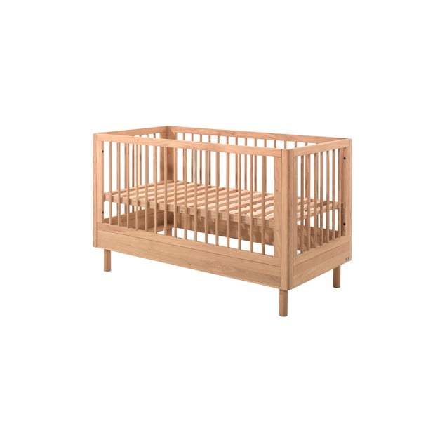 Postýlka z dubového dřeva 70x140 cm v přírodní barvě Forrest – Vipack-image-3