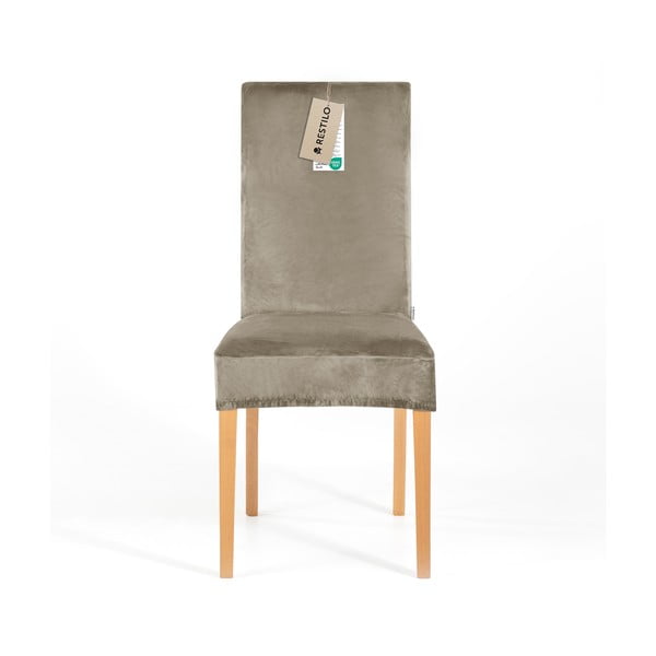Šedobéžové napínací potahy v sadě 4 ks na židli 48 cm Sento – Restilo-image-2
