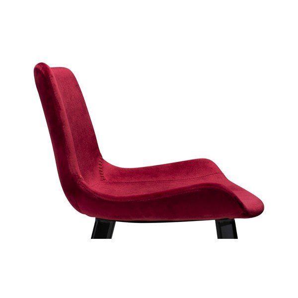 Vínová barová židle DAN–FORM Denmark Hype Velvet-image-3