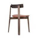 Hnědé/koňakově hnědé jídelní židle v sadě 2 ks z dubového dřeva Nora – Gazzda