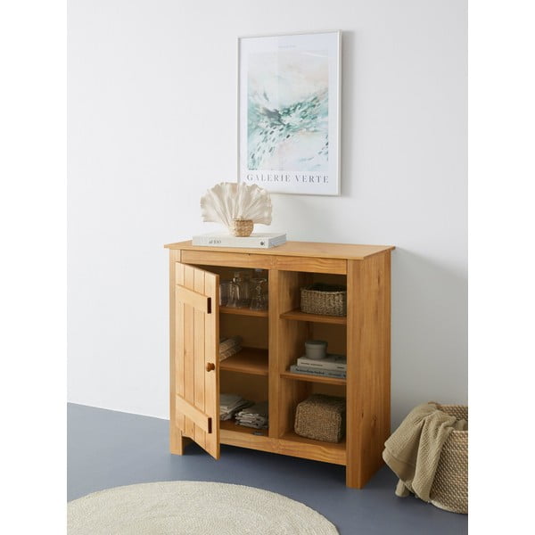 Skříňka z borovicového dřeva v přírodní barvě 90x90 cm Bertram – Støraa-image-4