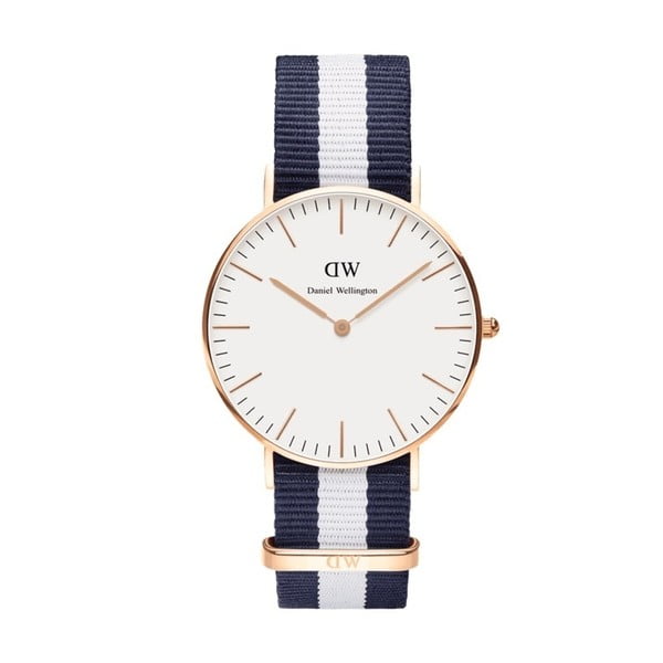 Hodinky s ciferníkem růžovozlaté barvy Daniel Wellington Glasgow, ⌀ 36 mm