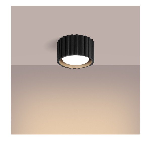 Černé kovové bodové svítidlo ø 10 cm Zora – Sollux-image-3