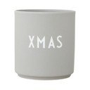 Šedý hrnek z imitace porcelánu Design Letters Favourite, 0,25 l