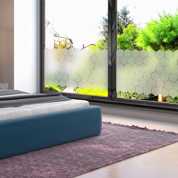 Sada 50 matných nálepek na sklo Ambiance Hexagon-image-3