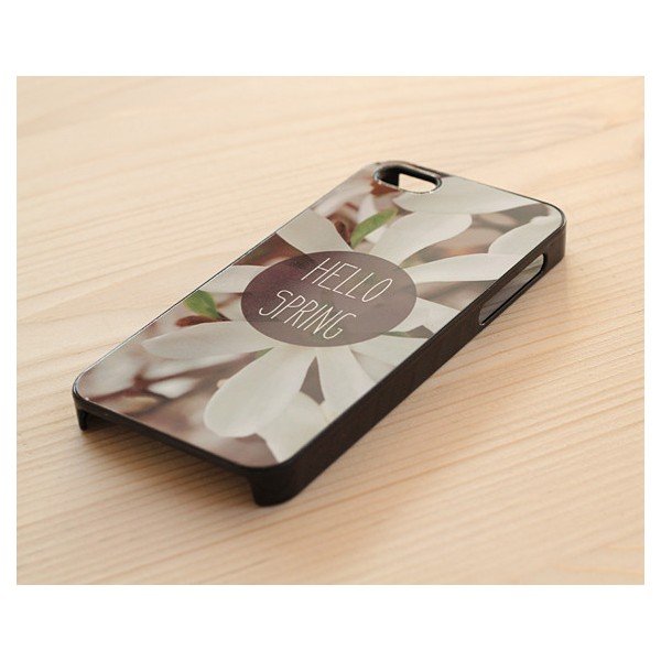 Obal na iPhone 5, Hello Spring/black-image-1