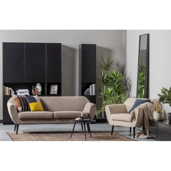 Černá modulární skříňka z borovicového dřeva 40x210 cm Finca – WOOOD-image-1