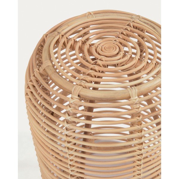 Ratanový kulatý odkládací stolek ø 45 cm Kohana – Kave Home-image-1