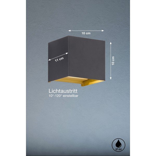 LED nástěnné venkovní svítidlo (výška 10 cm) Thore – Fischer & Honsel-image-1