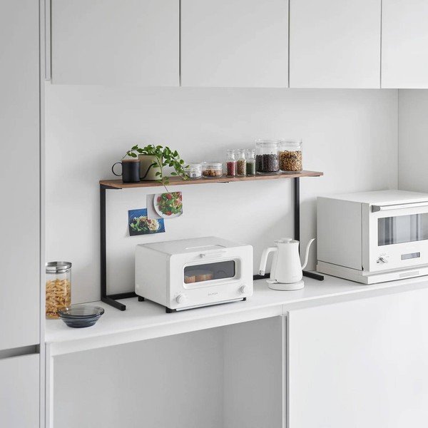 Bílá/v přírodní barvě dřevěná přídavná polička 28,5x8,5 cm Tower – YAMAZAKI-image-1