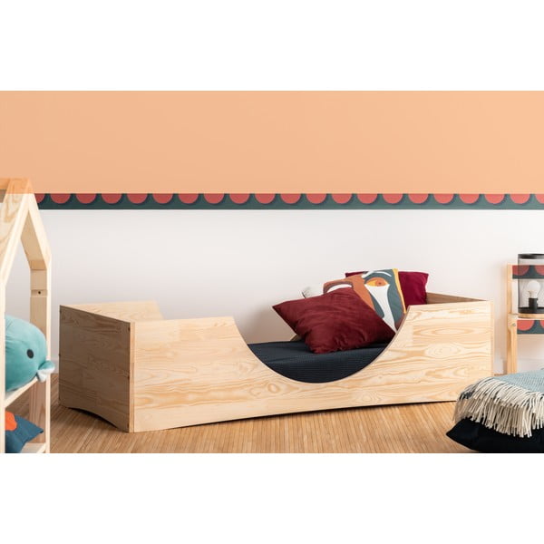 Dětská postel z borovicového dřeva Adeko Pepe Bork, 80 x 200 cm