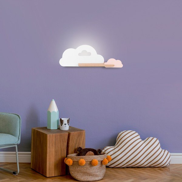 Bílo-růžové dětské svítidlo Cloud – Candellux Lighting-image-1
