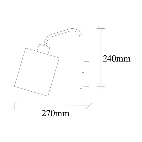 Nástěnné svítidlo v bílo-stříbrné barvě Ve – Opviq lights-image-4
