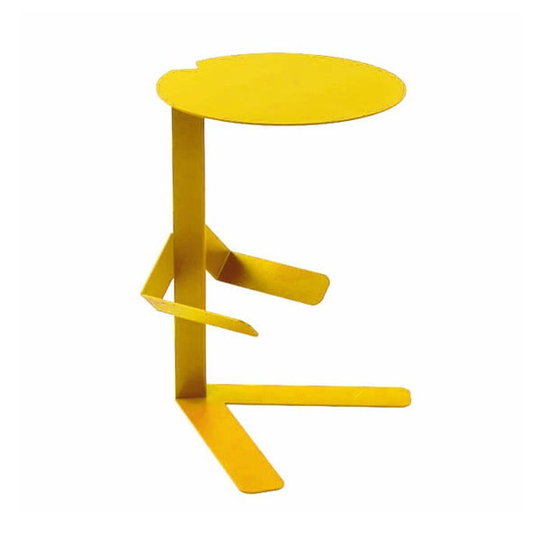 Žlutý odkládací stolek Caoscreo MisterT