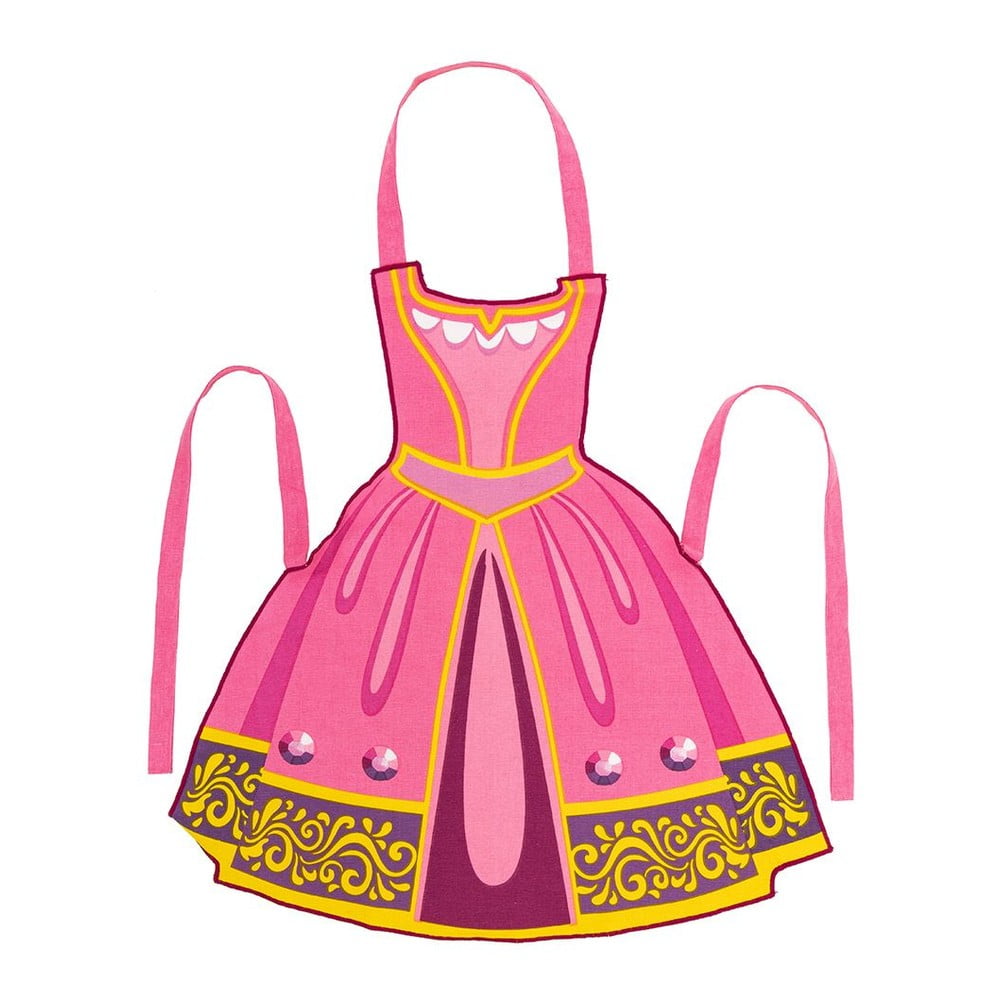 Dětská zástěra z recyklované bavlny Princess - Tiseco Home Studio