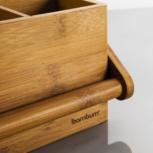 Bambusový stojan na příbory Bambum Tetra-image-1
