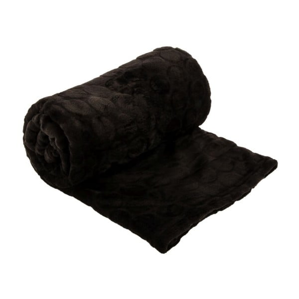 Pléd Softy Noir, 125x150 cm