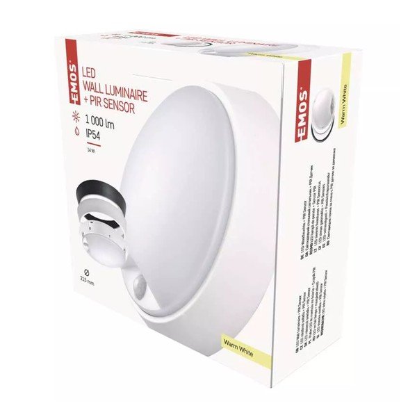 Matně černé LED stropní svítidlo se senzorem pohybu Zuri – EMOS-image-1