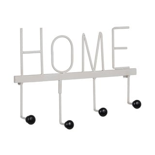 Bílý kovový nástěnný věšák Home – Ixia