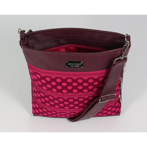 Růžová kabelka přes rameno Dara bags Dariana Middle No. 1161-image-1