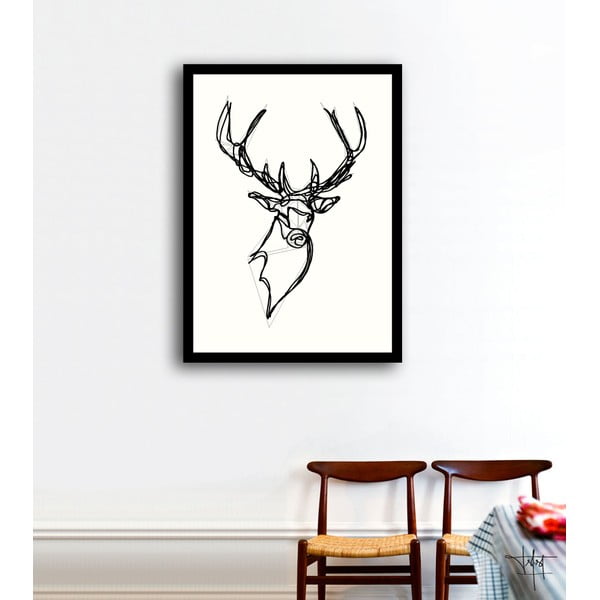 Plakát Royal Stag Deer, ruční práce