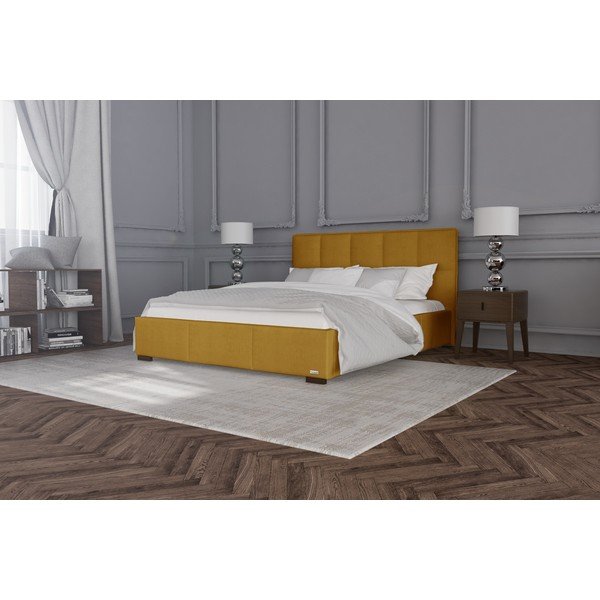 Oranžová dvoulůžková postel Guy Laroche Home Allure, 140 x 200 cm-image-1