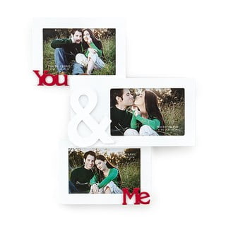 Dřevěný nástěnný fotorámeček Tomasucci You And Me, pro fotografie 10 x 15 cm