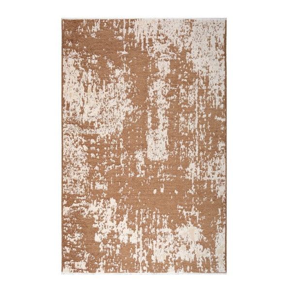 Oboustranný béžovo-hnědý koberec Vitaus Dinah, 77 x 200 cm