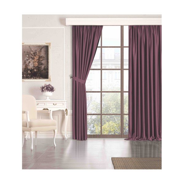 Růžový polo-zatemňovací závěs 260x100 cm - Mila Home-image-2