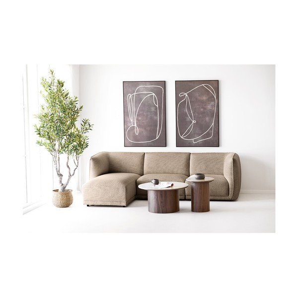 Kulatý odkládací stolek s keramickou deskou ø 45 cm Delphi – House Nordic-image-3