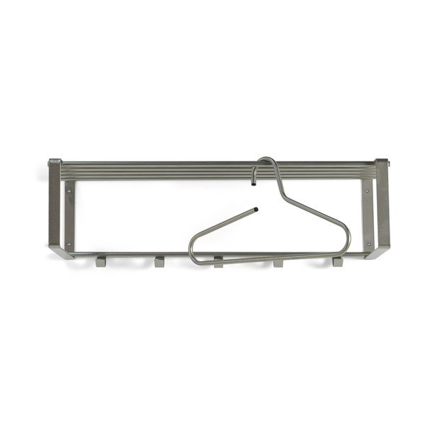Kovový nástěnný věšák ve stříbrné barvě s poličkou 70 cm Rex – Spinder Design-image-2
