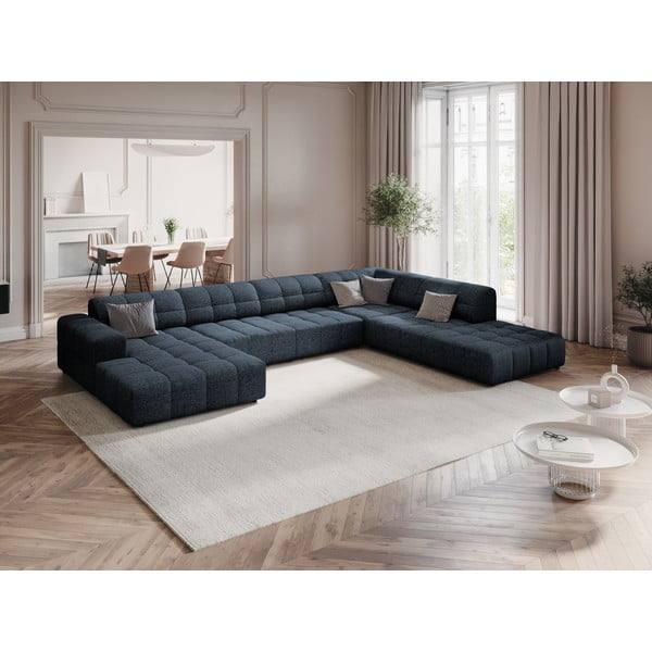 Modrá rohová pohovka (pravý roh/do "U") Chicago – Cosmopolitan Design-image-1