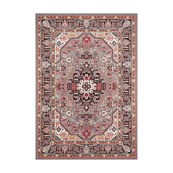 Šedo-hnědý koberec Nouristan Skazar Isfahan, 120 x 170 cm
