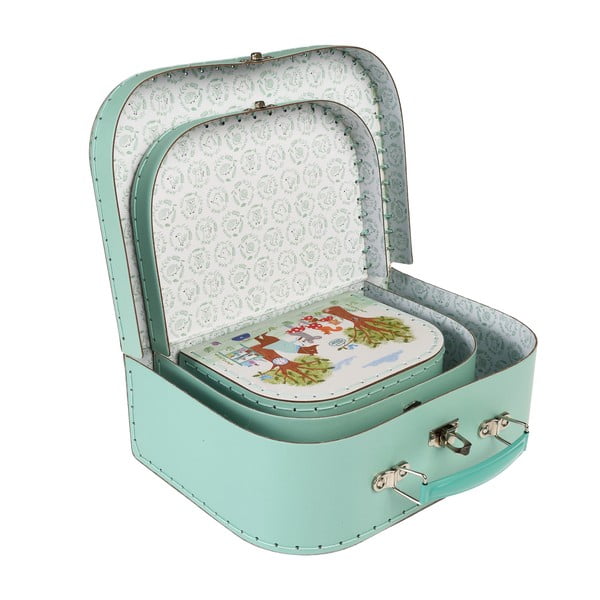 Kartonové dětské organizéry na hračky v sadě 3 ks 21x28x8 cm Woodland Friends – Rex London-image-4