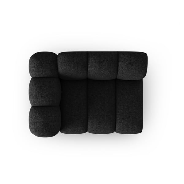 Černoantracitový modul pohovky (levý roh) Lupine – Micadoni Home-image-2