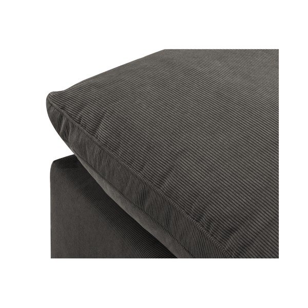 Tmavě hnědá rohová část manšestrové modulární pohovky Windsor & Co Sofas Galaxy, pravý roh-image-4