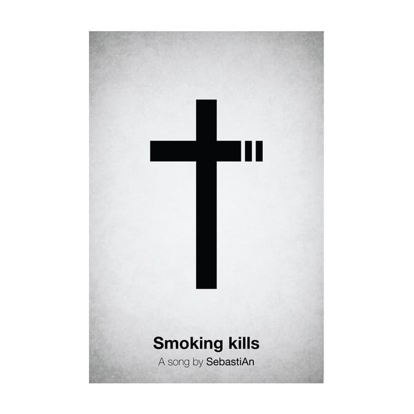 Plakát Smoking kills, 29,7x42 cm, limitovaná edice