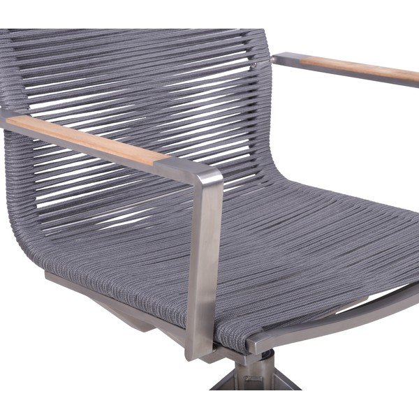 Šedá kovová zahradní židle Rubiera – Garden Pleasure-image-4