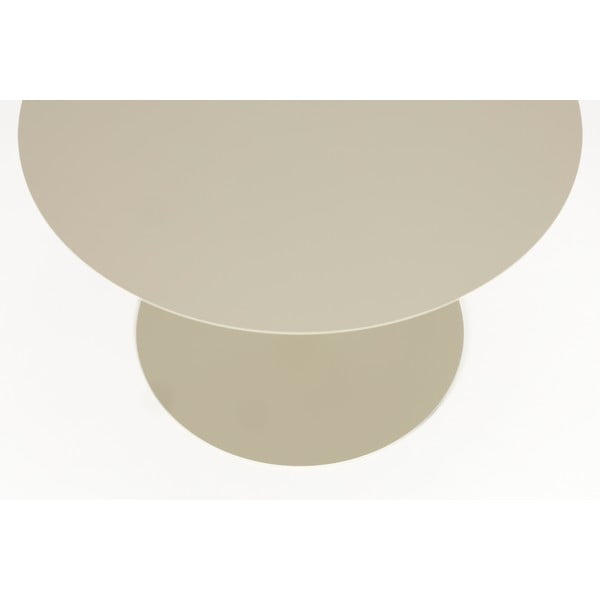 Krémový ocelový kulatý konferenční stolek ø 60 cm Snow – Zuiver-image-3