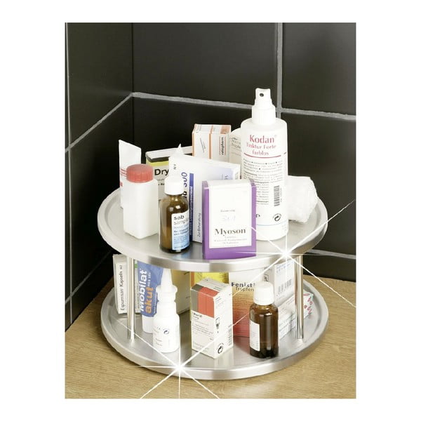 Otočný tác z nerezové oceli Wenko Turn Duo, ø 26,5 cm-image-2