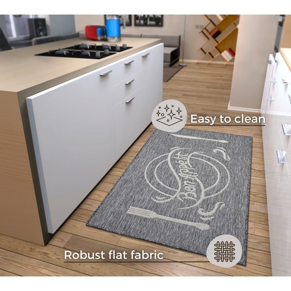 Šedobéžový koberec 92x150 cm Cucina – Hanse Home-image-4